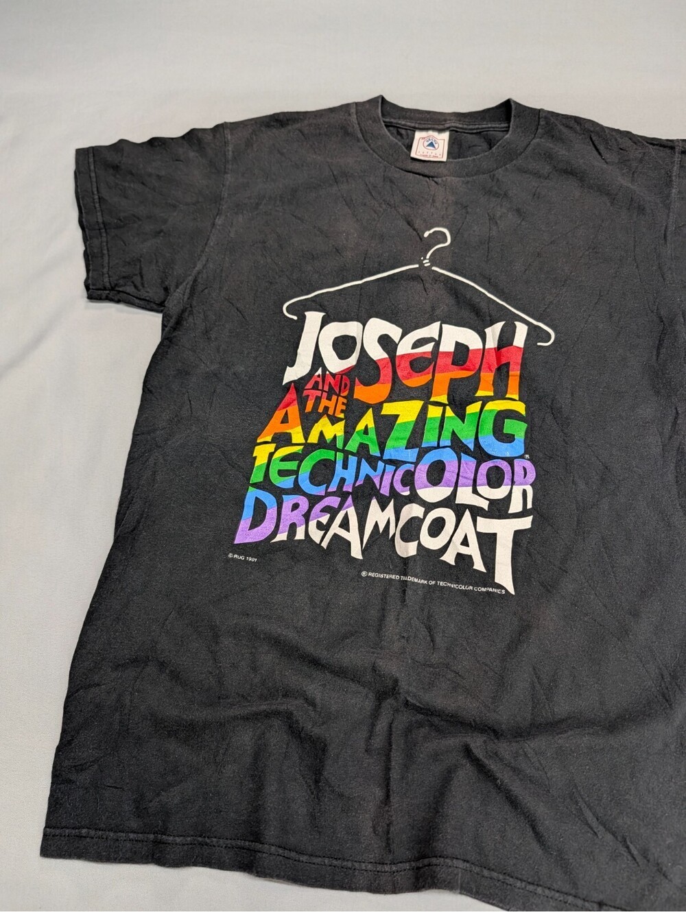 Joseph Technicolor Dreamcoat Shirt Delta Vintage 1991 Tee M